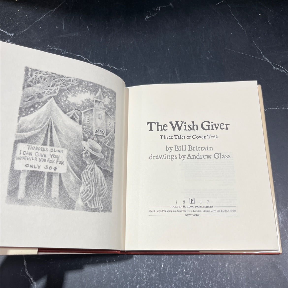 the wish giver book, by Bill Brittain, 1983 Hardcover image 2