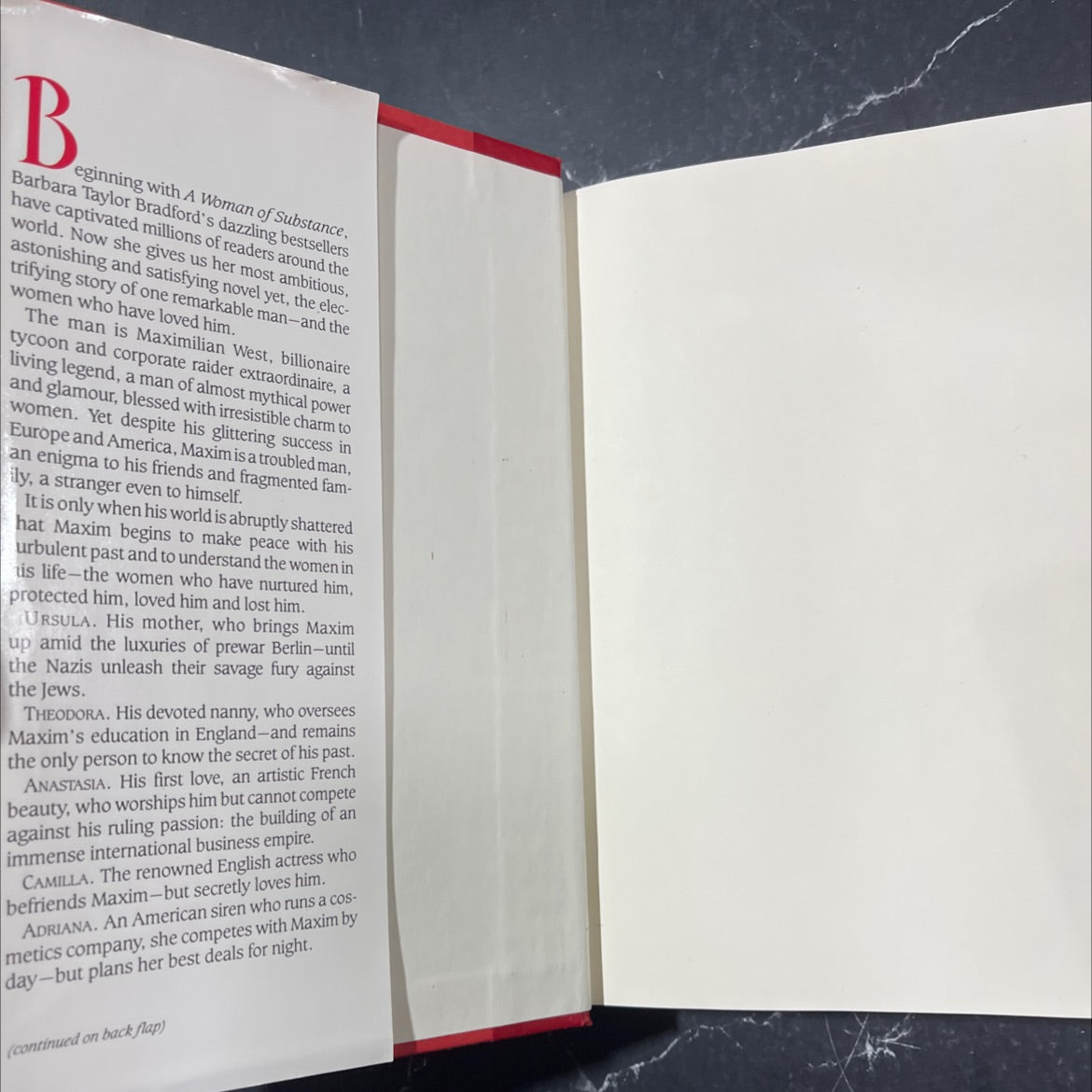 the women in his life book, by barbara taylor bradford, 1990 Hardcover image 4