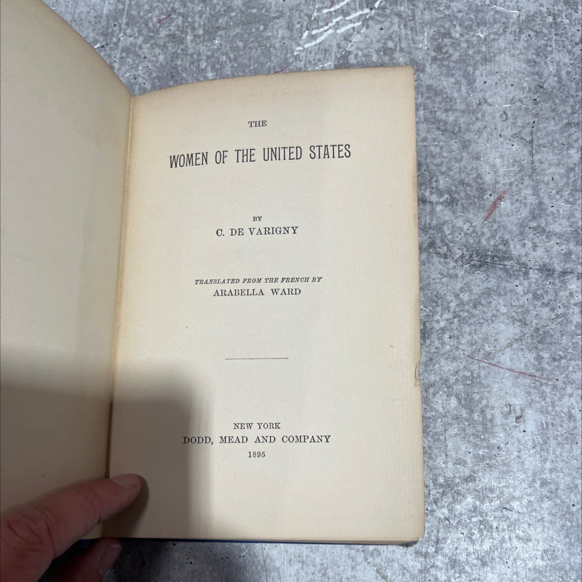 the women of the united states book, by c. de varigny, 1895 Hardcover image 2