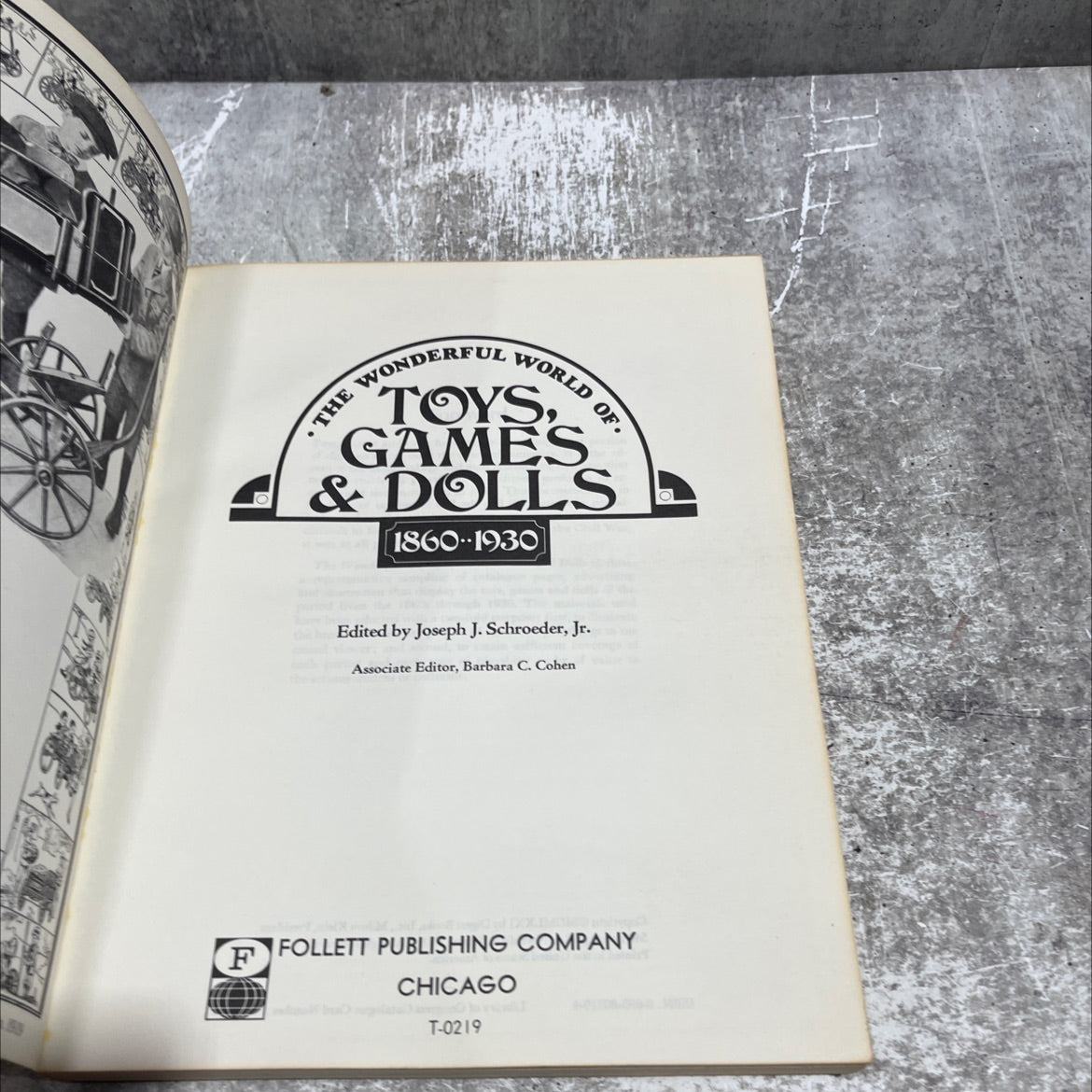 the wonderful world of toys, games & dolls 1860-1930 book, by Joseph J. Schroeder, Jr., 1970 Paperback image 2