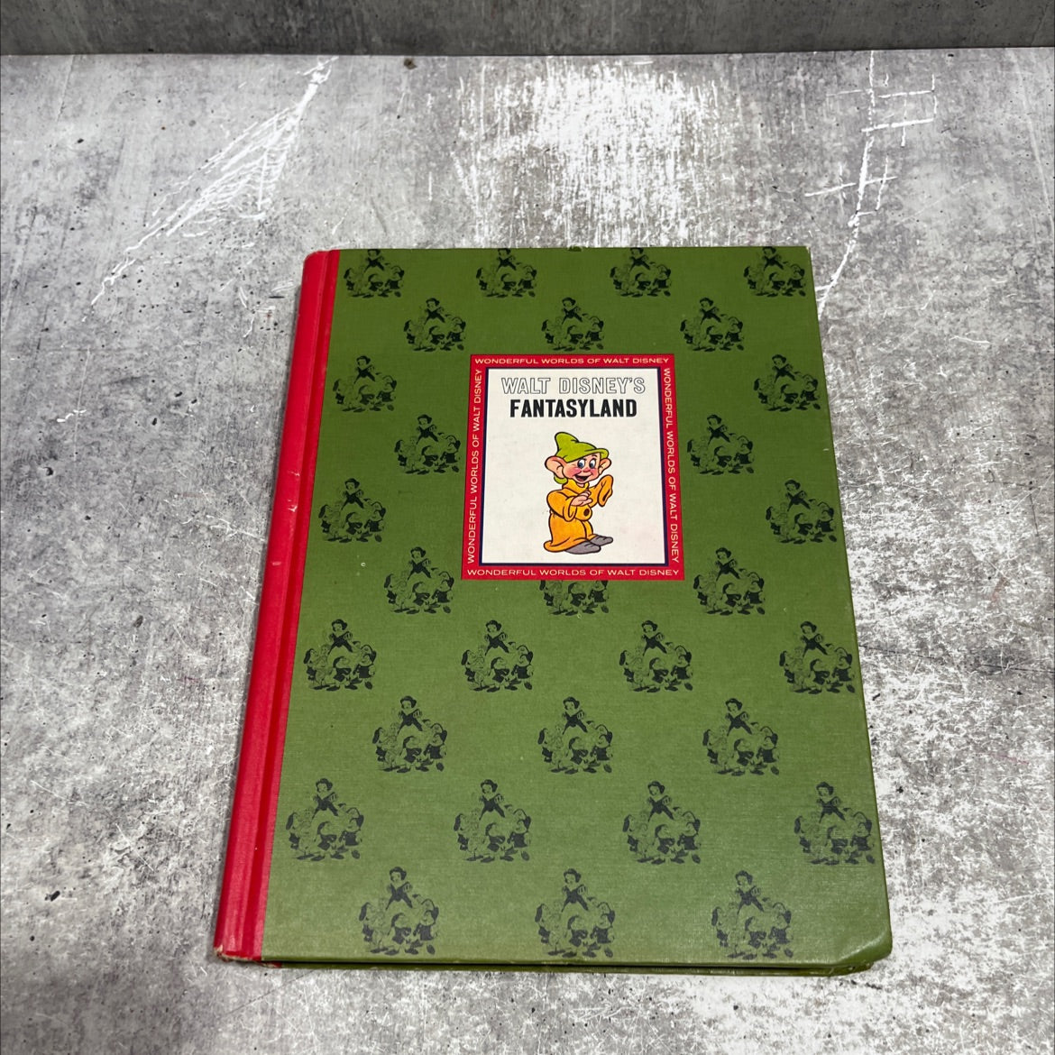 the wonderful worlds of walt disney fantasyland book, by jane werner watson, 1965 Hardcover image 1