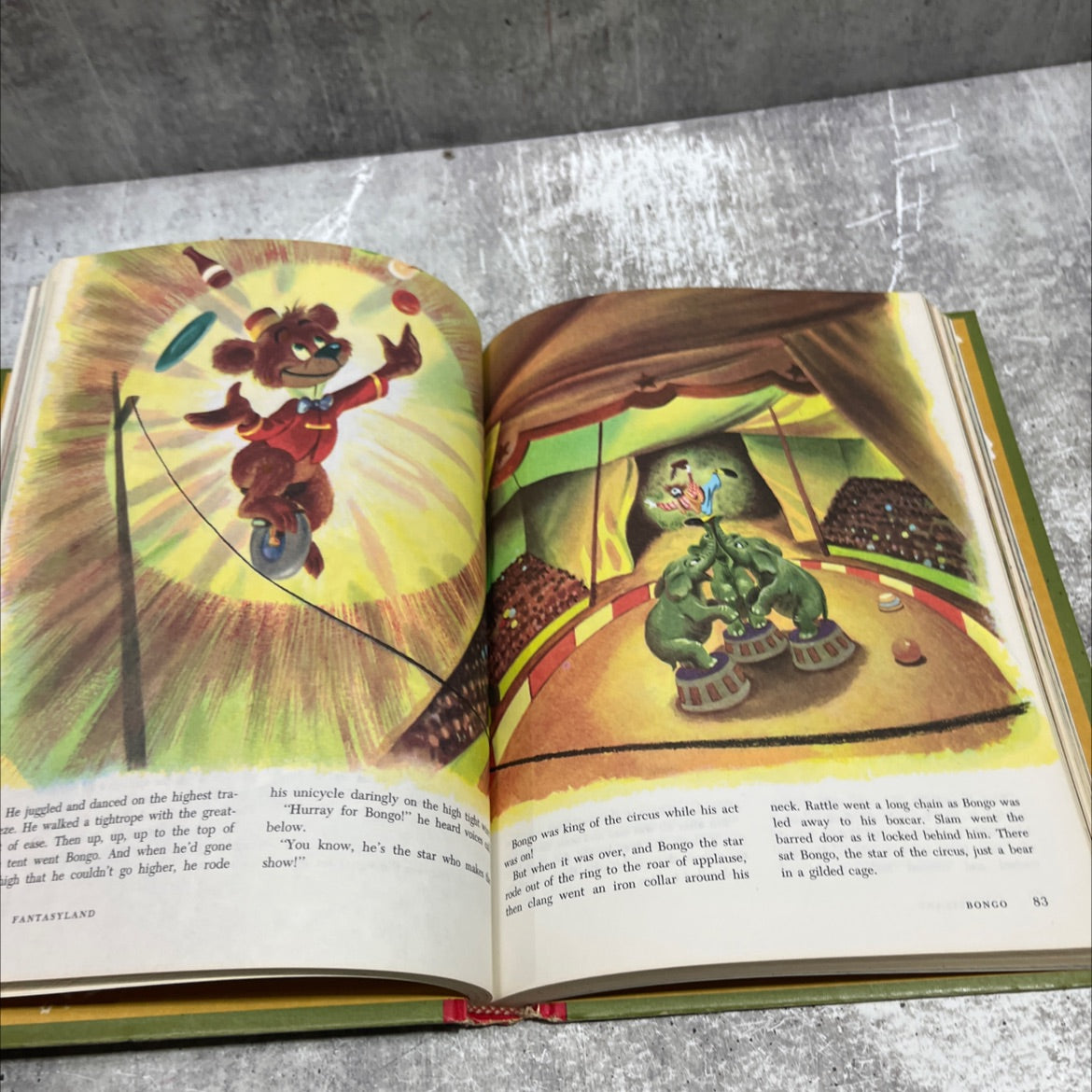 the wonderful worlds of walt disney fantasyland book, by jane werner watson, 1965 Hardcover image 4