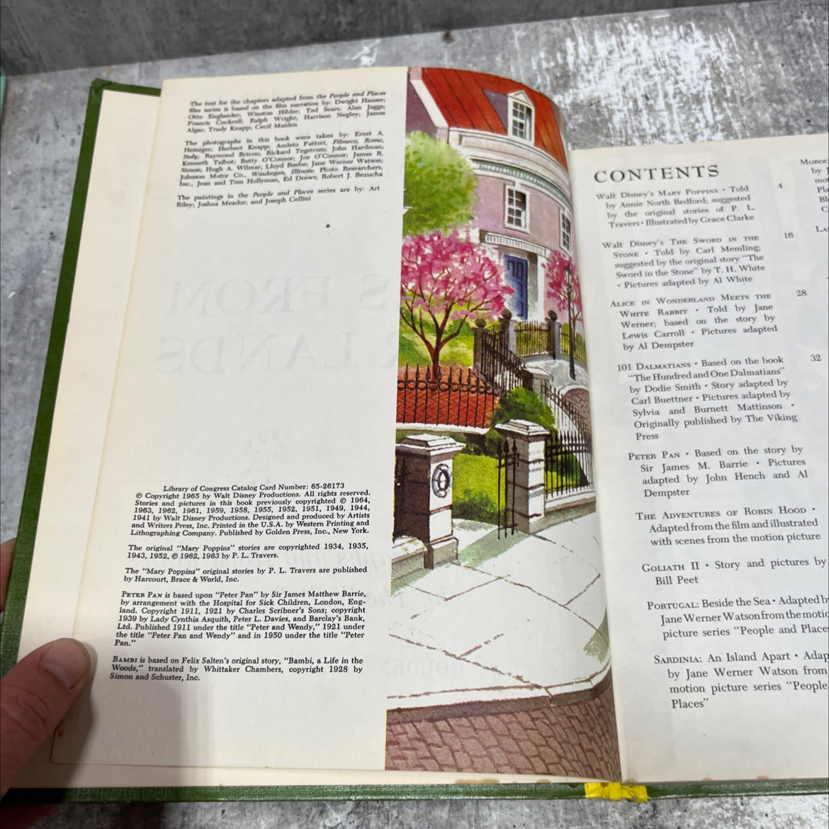 the wonderful worlds of walt disney stories from other lands book, by multiple authors, 1965 Hardcover image 3