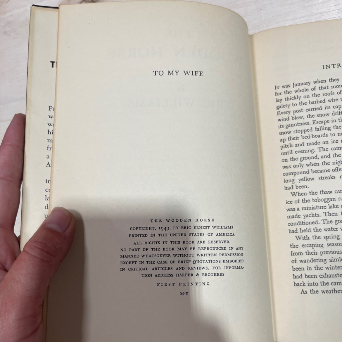 the wooden horse book, by eric williams, 1949 Hardcover image 3