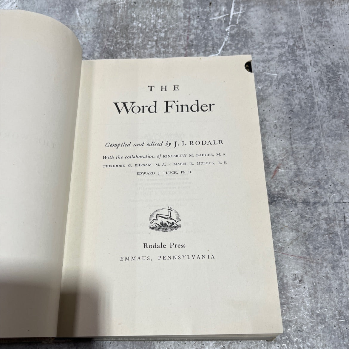 the word finder book, by j. i. rodale, 1947 Hardcover image 2