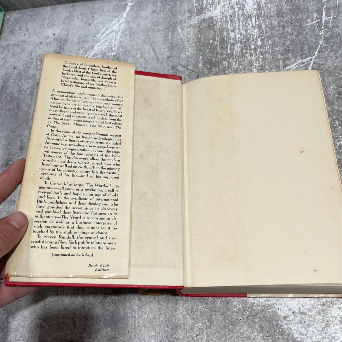 the word book, by irving wallace, 1972 Hardcover image 4