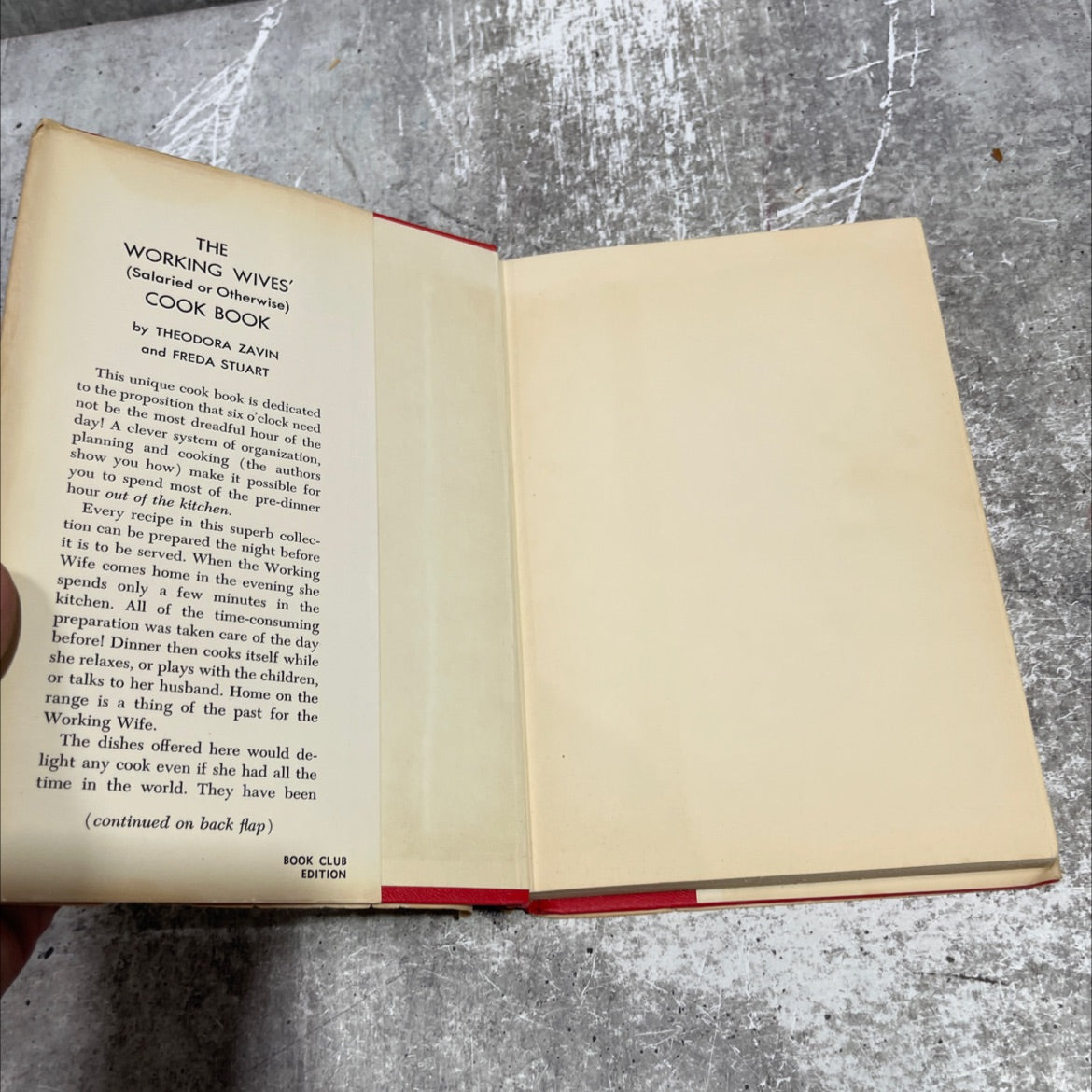 the working wives' cook book book, by Theodora Zavin and Freda Stuart, 1963 Hardcover image 4