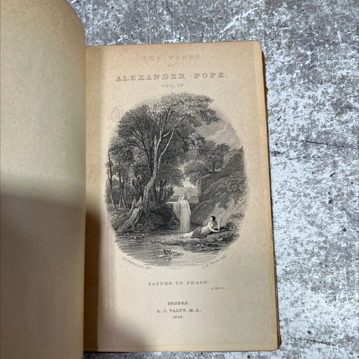 the works of alexander pope vol. iv book, by alexander pope, 1835 Leather image 2