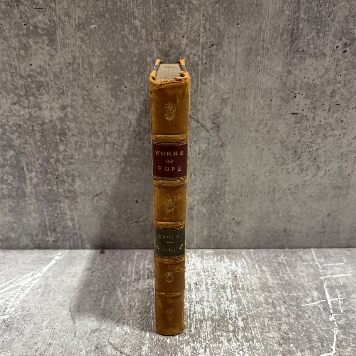 the works of alexander pope vol. iv book, by alexander pope, 1835 Leather image 4