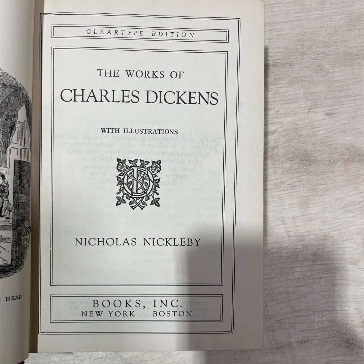 the works of charles dickens with illustrations nicholas nickleby book, by charles dickens, 1868 Hardcover, Antique image 2