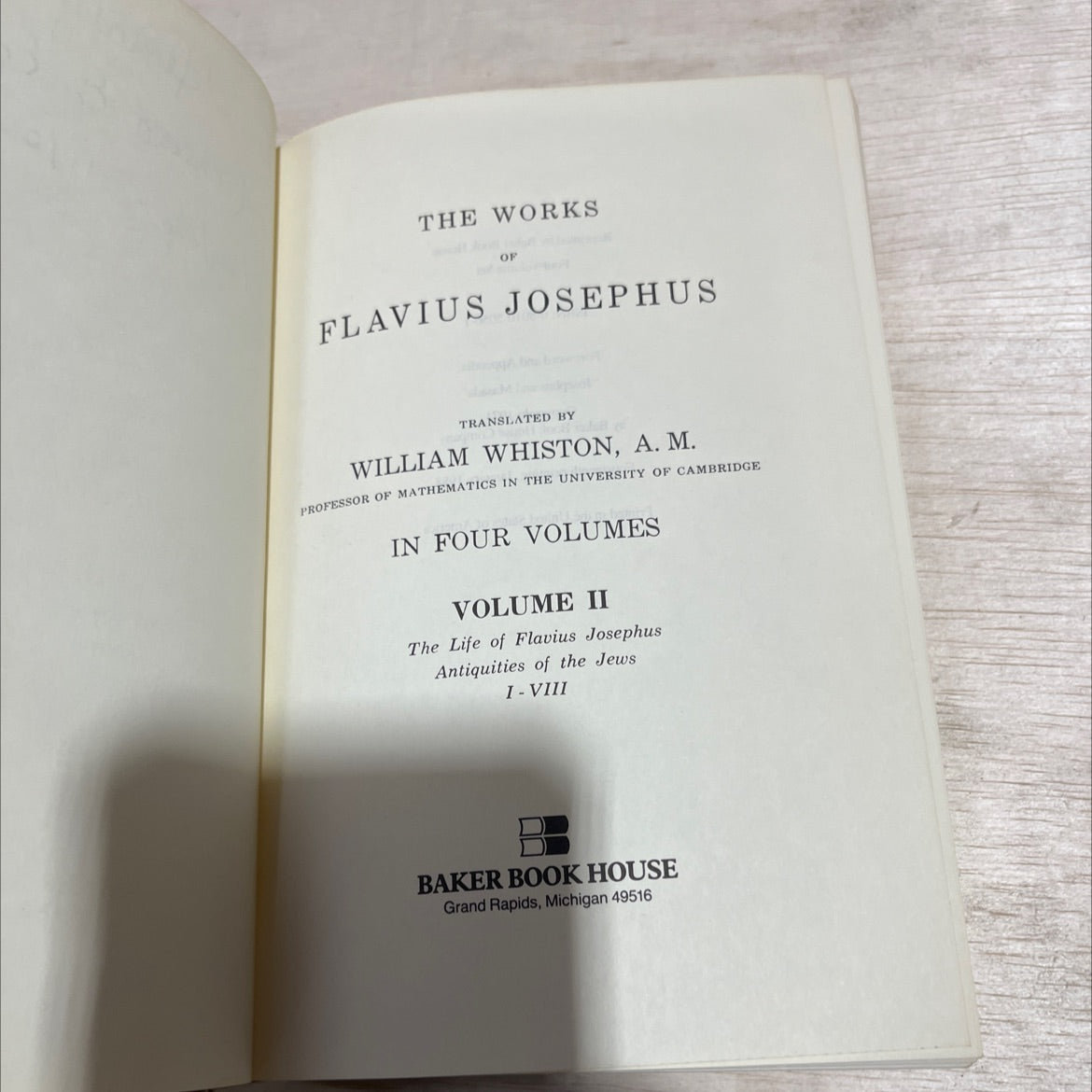 the works of flavius josephus translated by william whiston book, by flavius josephus, 1988 Hardcover image 2