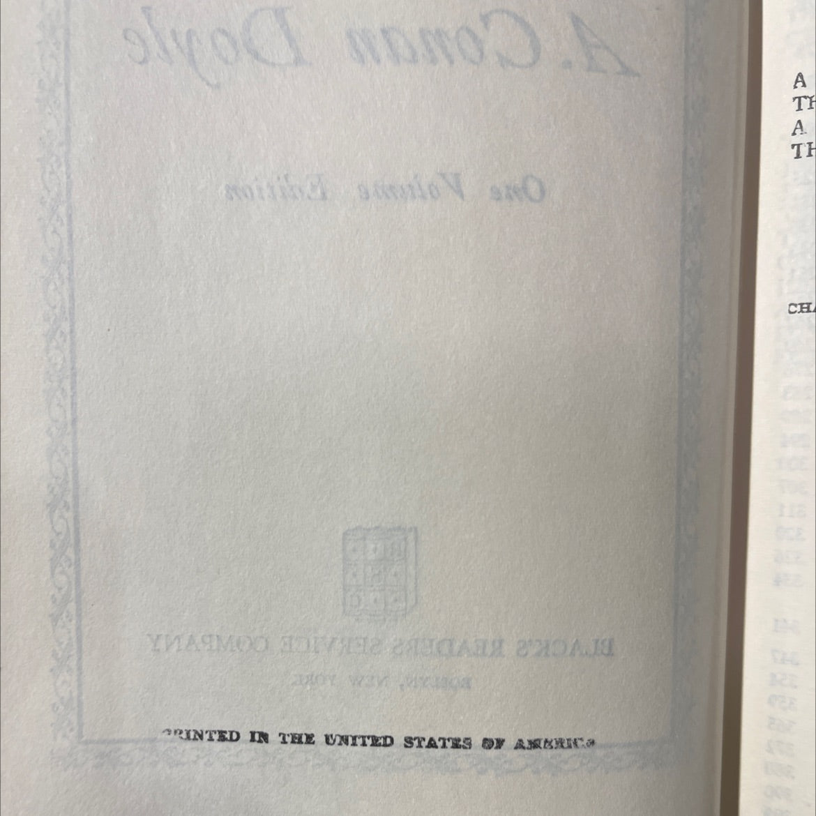 the works of fvolume a. conan doyle one volume edition book, by arthur conan doyle, 1970 Hardcover image 3