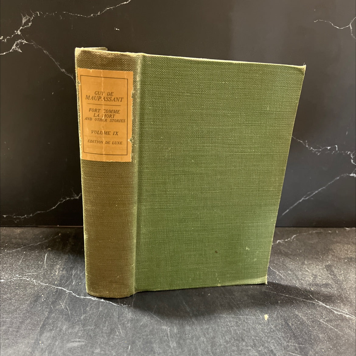 the works of guy de maupassant volume ix fort comme la mort and other stories illustrated book, by guy de maupassant, image 1