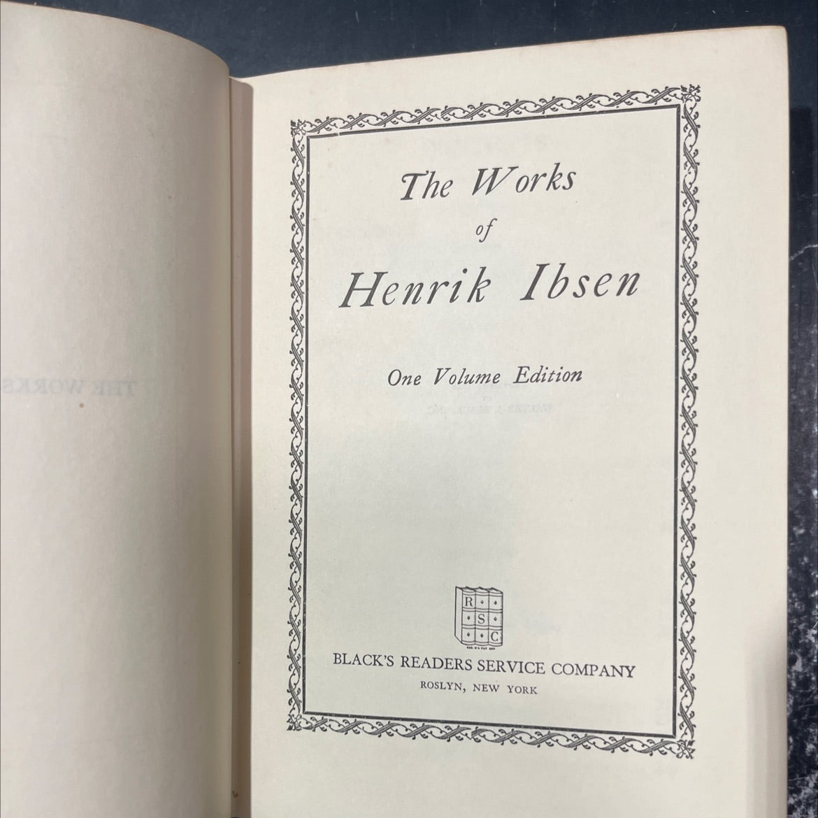the works of henrik ibsen one volume edition book, by henrik ibsen, 1928 Hardcover image 2