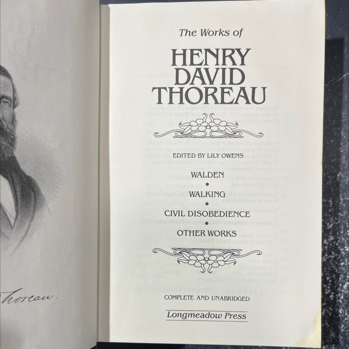 the works of henry david thoreau book, by henry david thoreau, 1981 Leather image 2