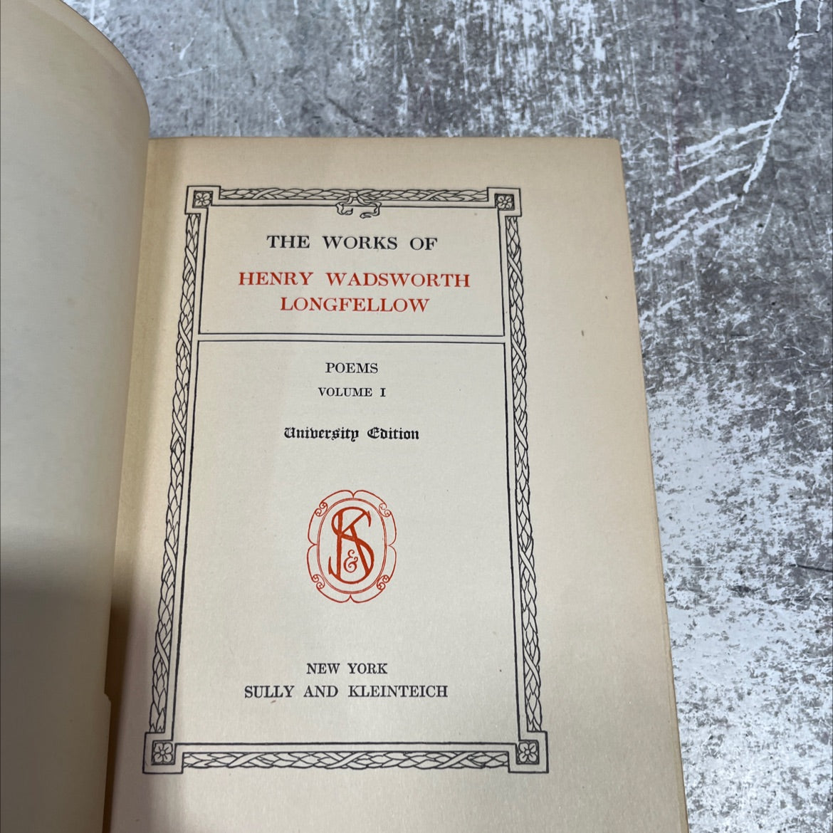 the works of henry wadsworth longfellow poems volume i book, by henry wadsworth longfellow, 1901 Hardcover image 2
