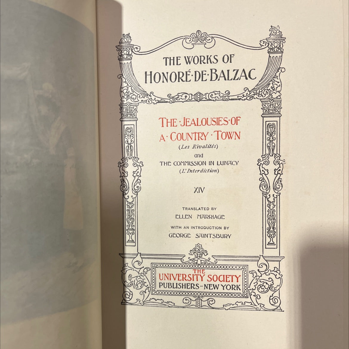 the works of honoré de balzac the jealousies of a country town and the commission in lunacy book, by honoré de balzac, image 2