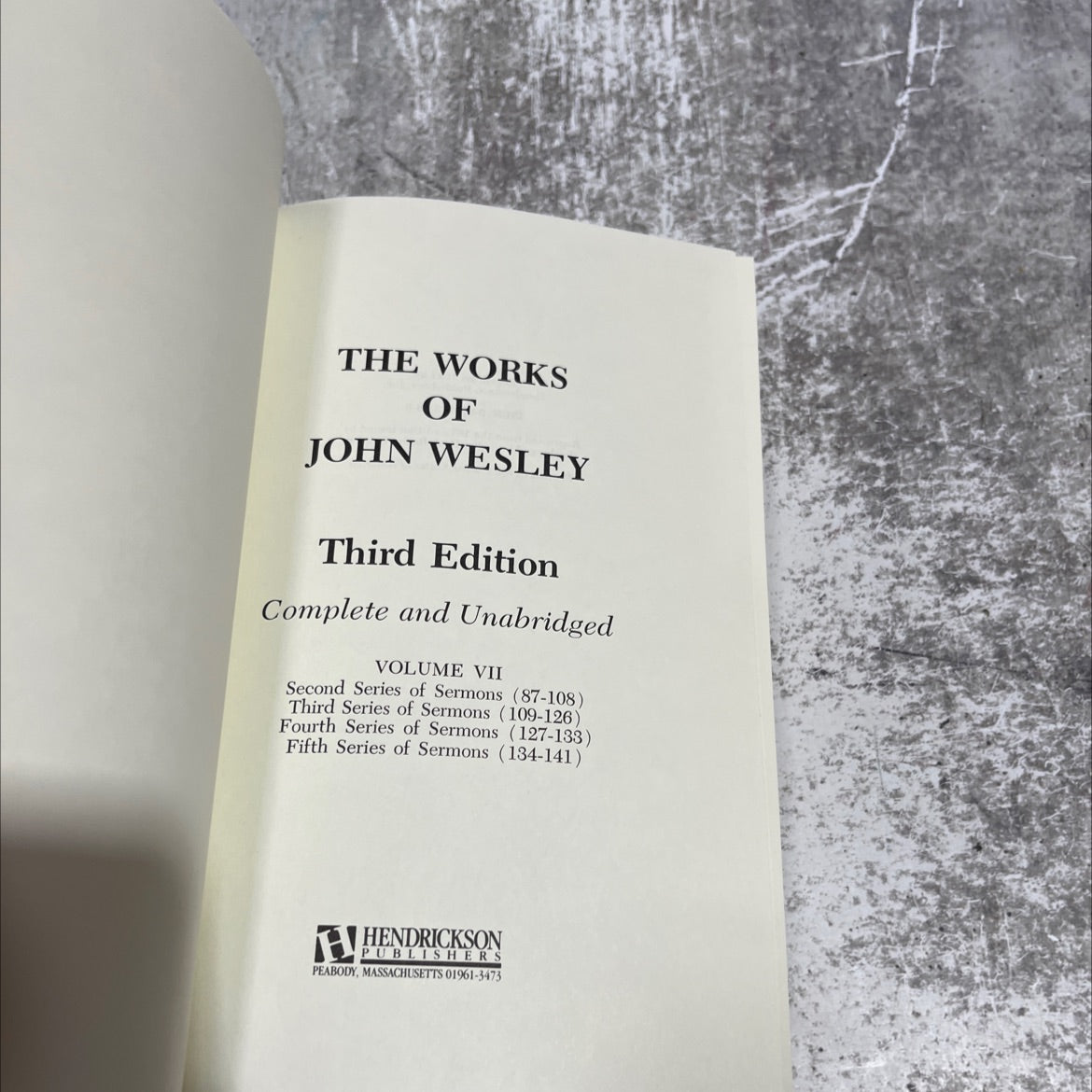 the works of john wesley third edition complete and unabridged volume vii book, by john wesley, 1991 Hardcover image 2