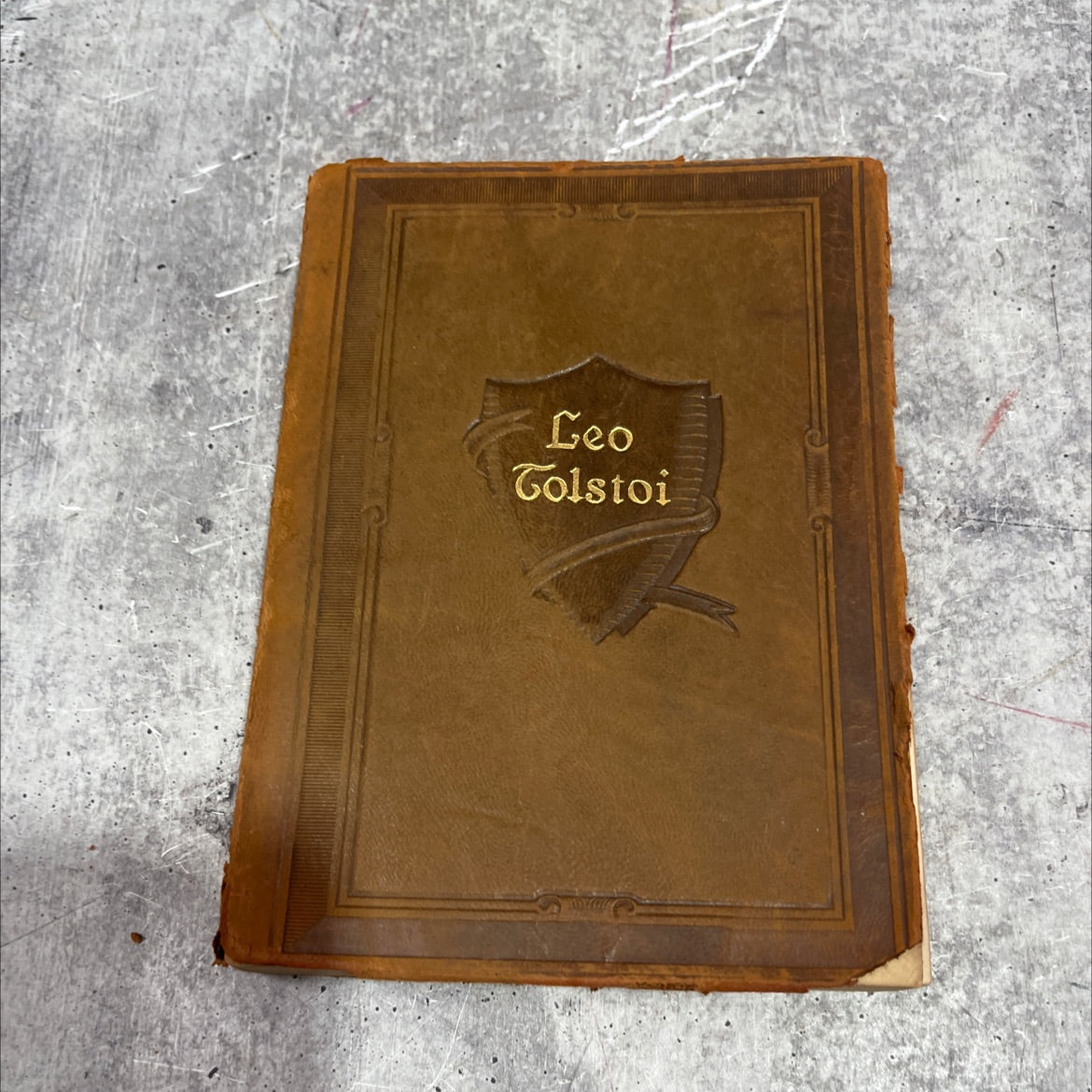 the works of leo tolstoi one volume edition book, by leo tolstoi, 1928 Leather image 1