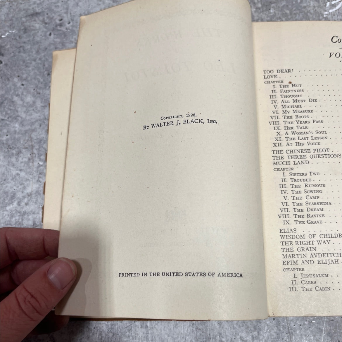 the works of leo tolstoi one volume edition book, by leo tolstoi, 1928 Leather image 3