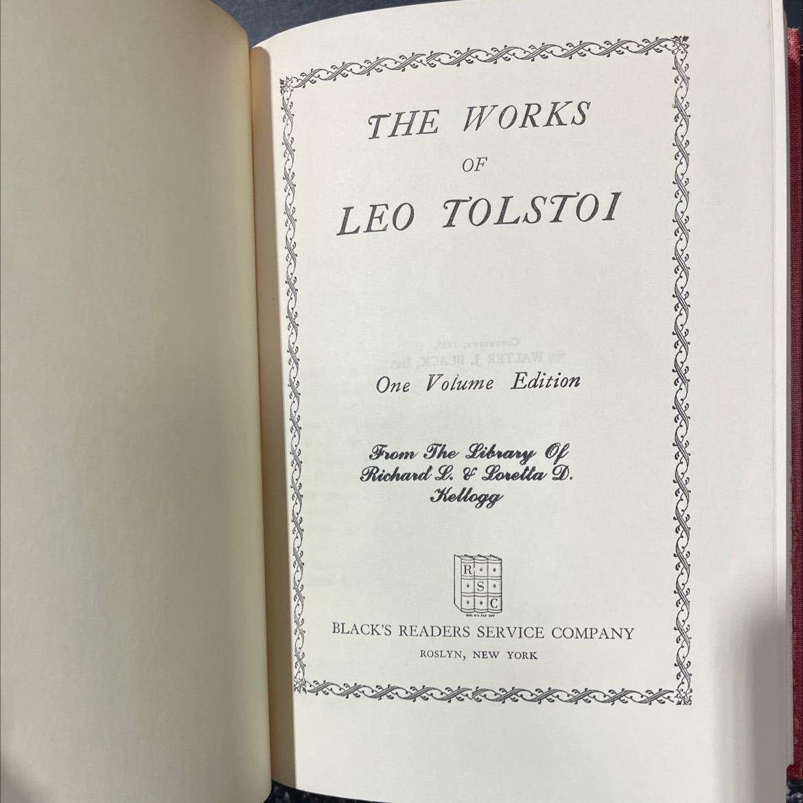the works of leo tolstoi book, by leo tolstoi, 1928 Hardcover image 2