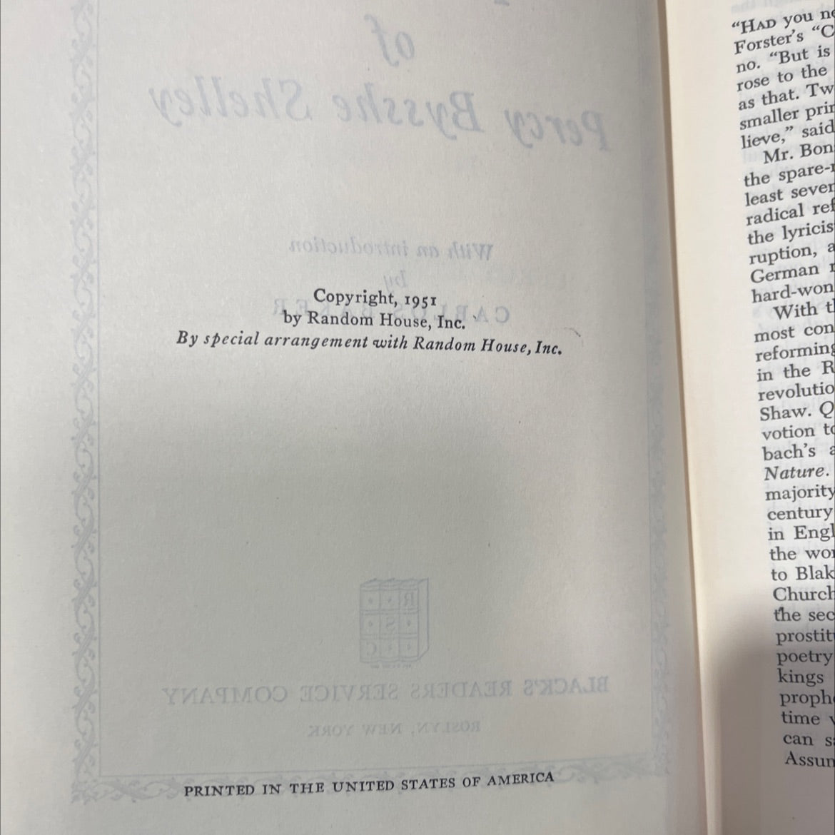 the works of percy bysshe shelley book, by percy bysshe shelley, 1951 Hardcover image 3