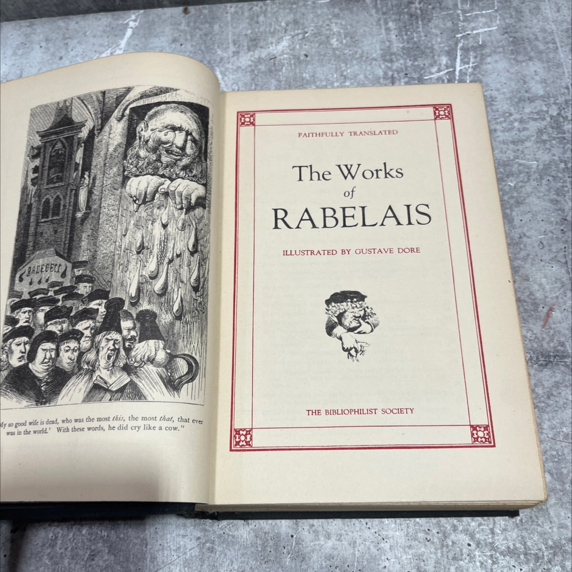 the works of rabelais book, by francis rabelais, 1970 Hardcover image 2