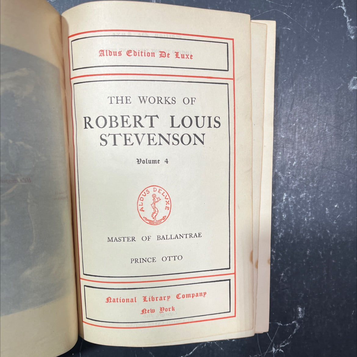 the works of robert louis stevenson volume 4 book, by robert louis stevenson, 1906 Leather image 2