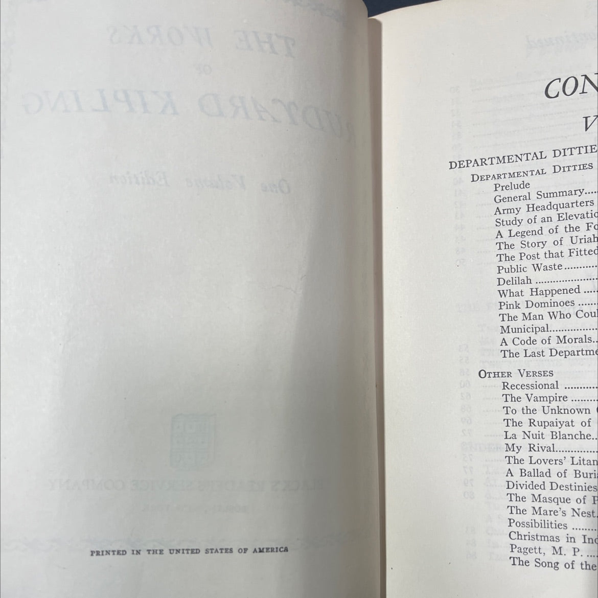 the works of rudyard kipling one volume edition book, by rudyard kipling, 1970 Hardcover image 3