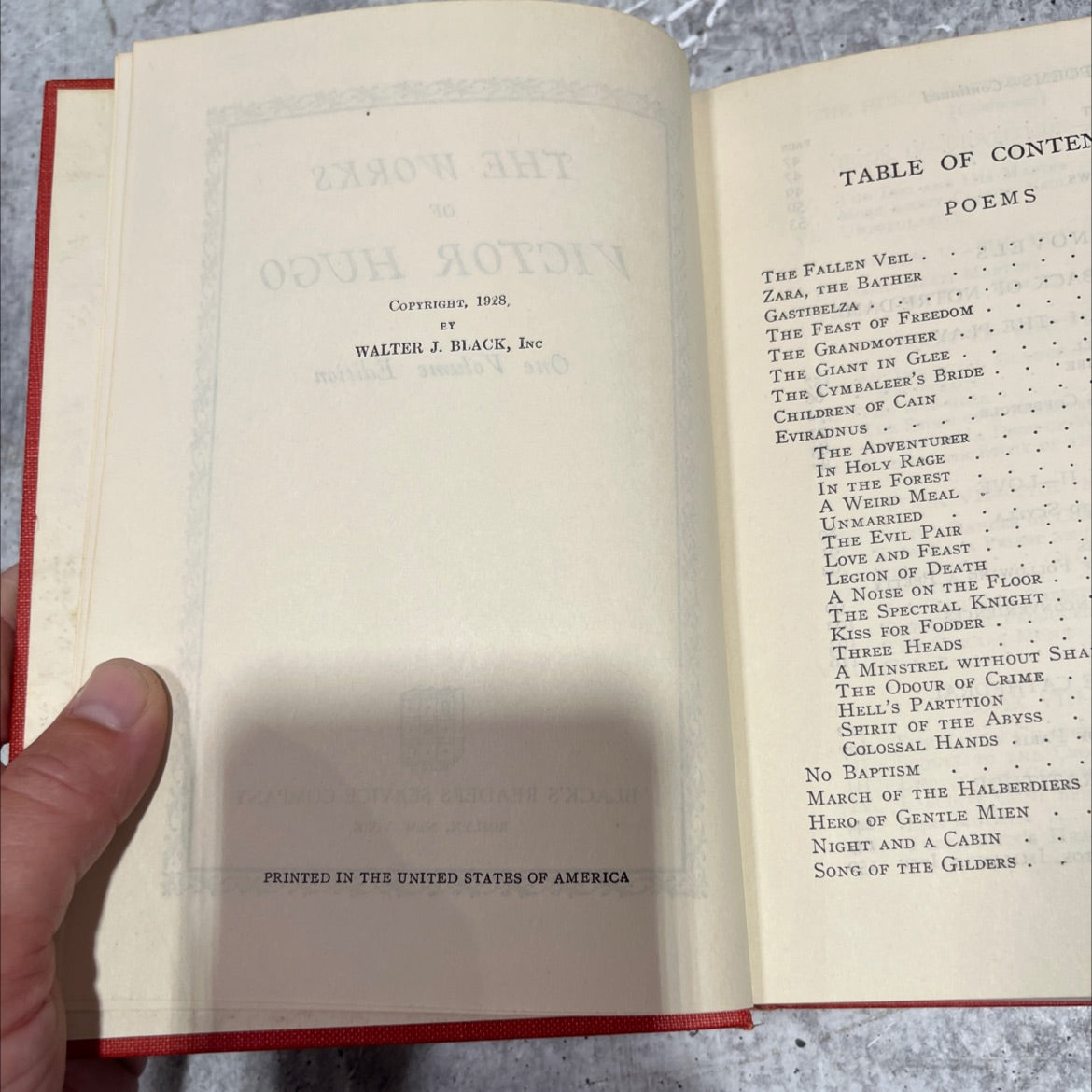 the works of victor hugo one volume edition book, by victor hugo, 1928 Hardcover image 3