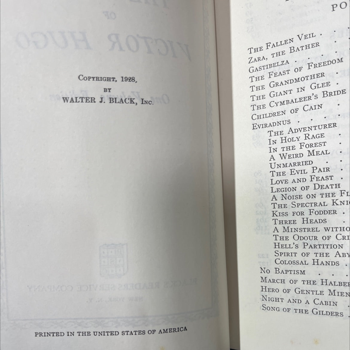 the works of victor hugo book, by Victor Hugo, 1928 Hardcover image 3