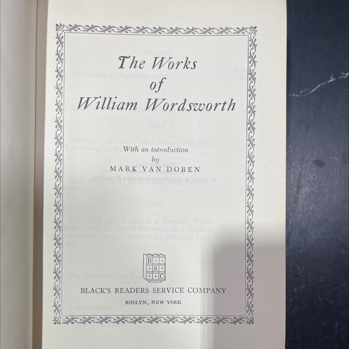 the works of william wordsworth book, by william wordsworth, 1951 Hardcover image 2