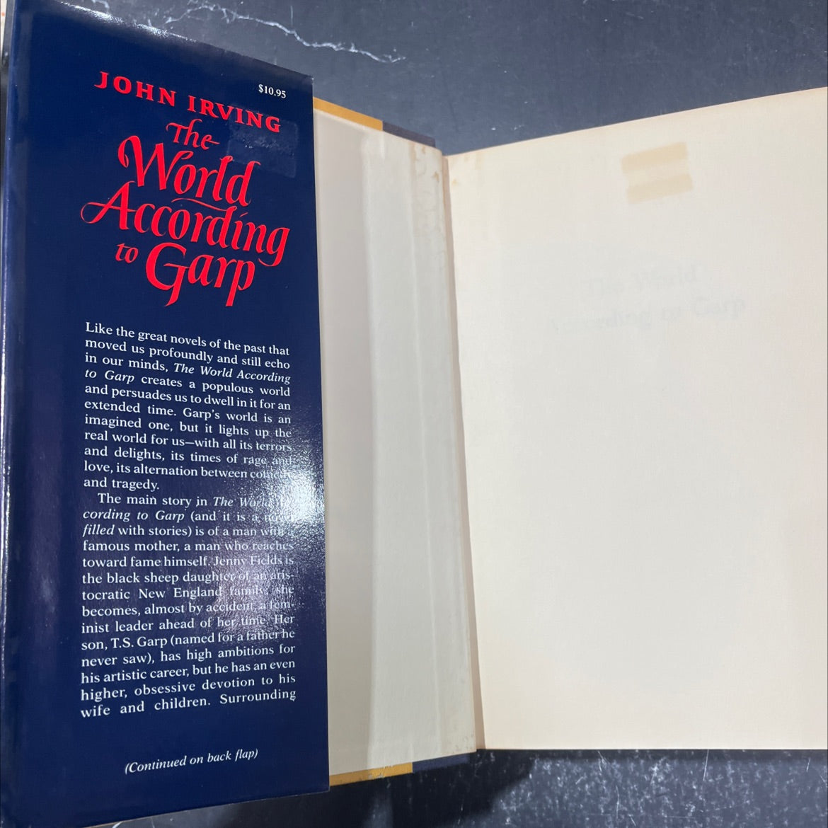 the world according to garp book, by john irving, 1978 Hardcover image 4