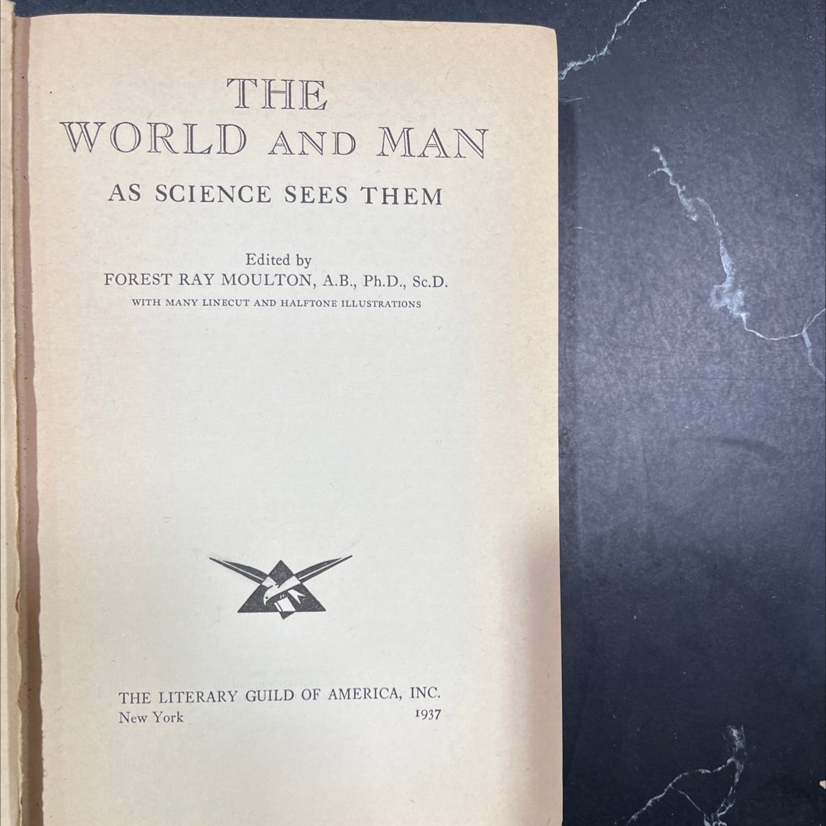 the world and man as science sees them book, by forest ray moulton, 1937 Hardcover image 2