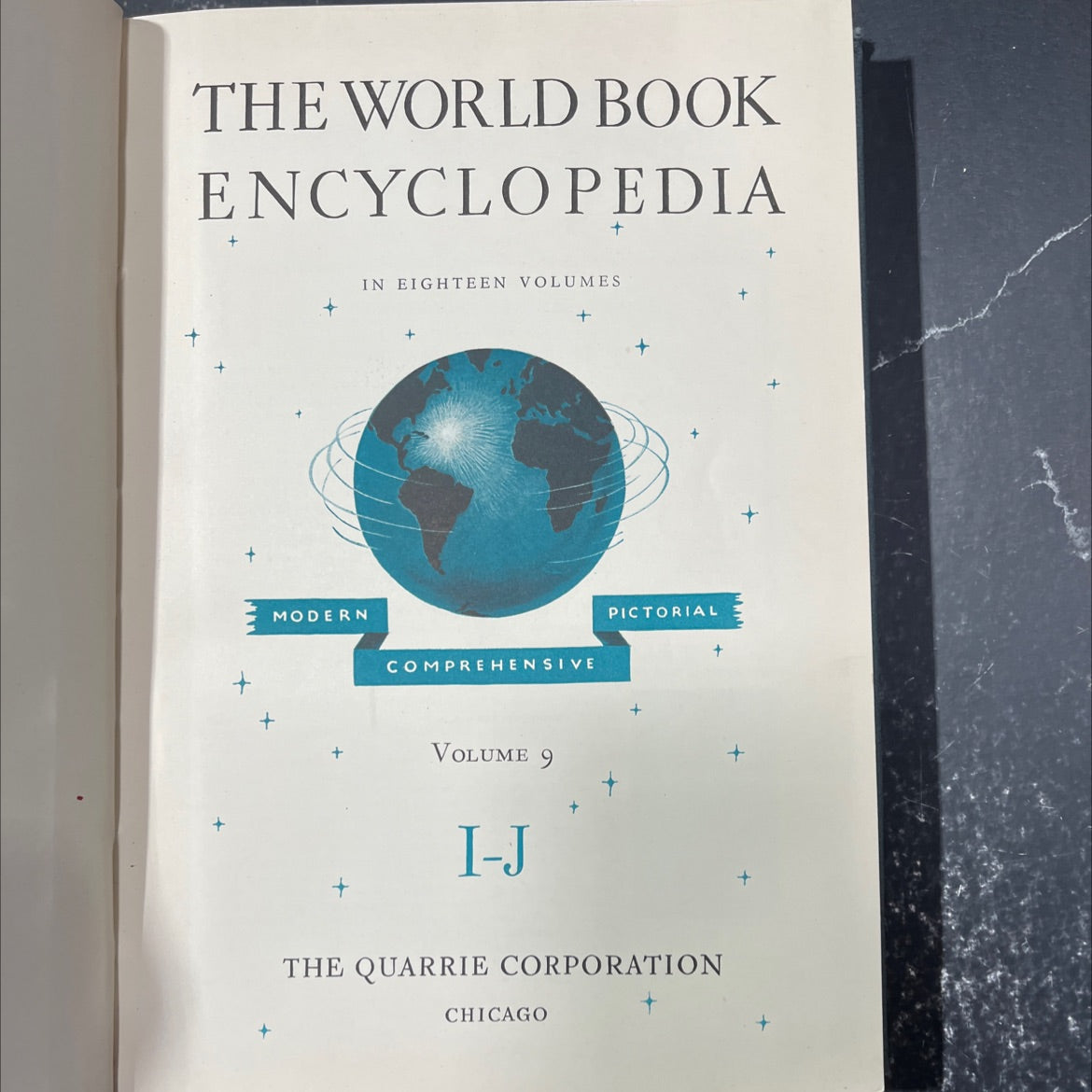 the world book encyclopedia in eighteen volumes + modern comprehensive volume 9 pictorial i-j book, by the quarrie image 2