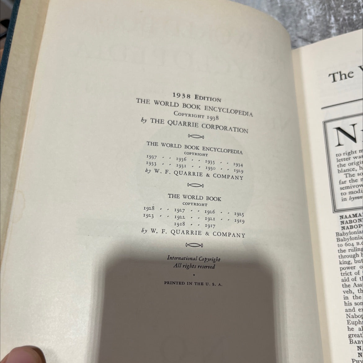 the world book encyclopedia in eighteen volumes modern comprehensive volume 12 pictorial n-o book, by unknown, 1938 image 3