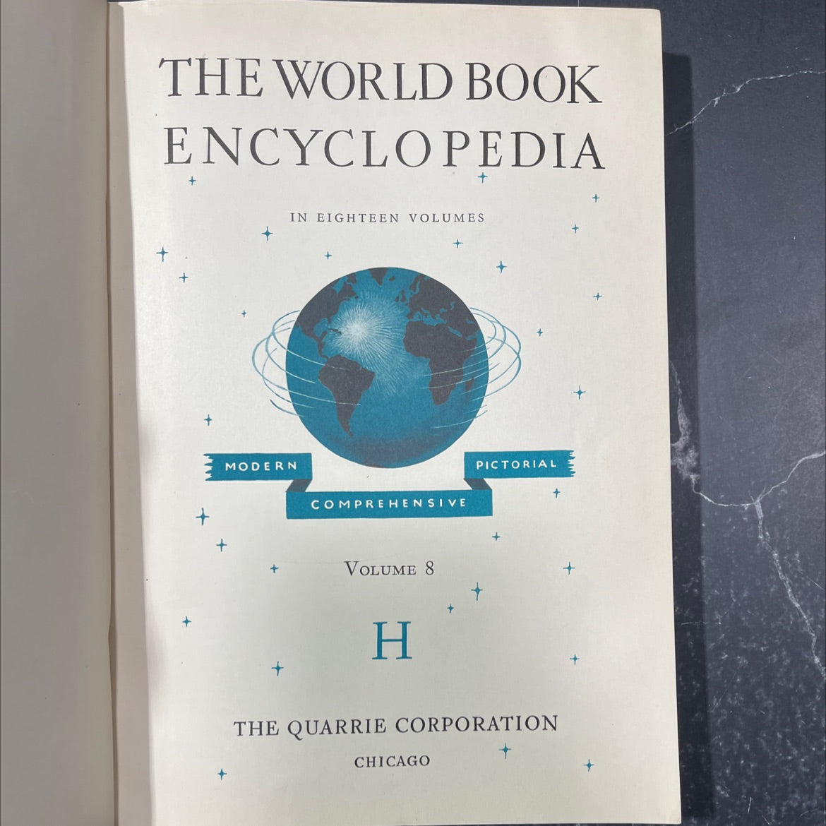 the world book encyclopedia book, by the quarrie corporation, 1938 Hardcover image 2