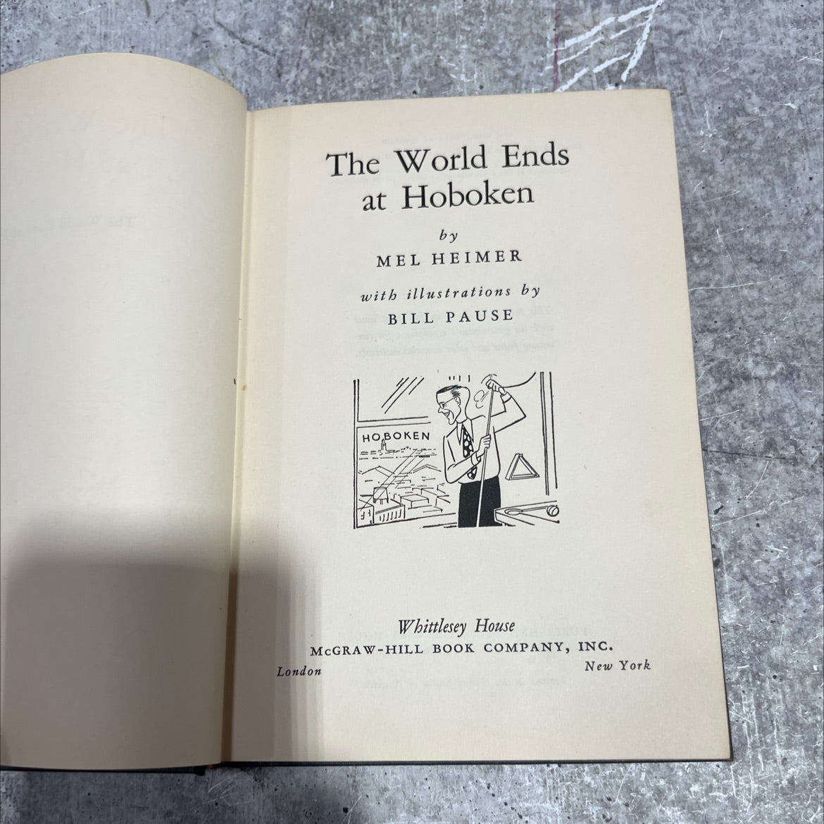 the world ends at hoboken book, by mel heimer, 1944 Hardcover image 2