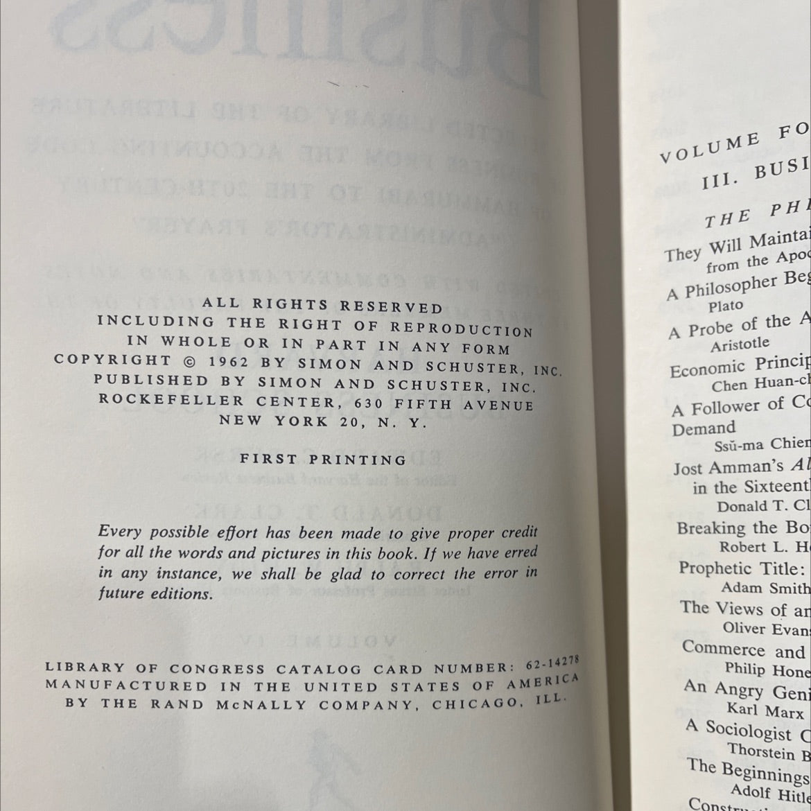 the world of business book, by edward c. bursk, donald t. clark, ralph w. hidy, 1962 Hardcover image 3