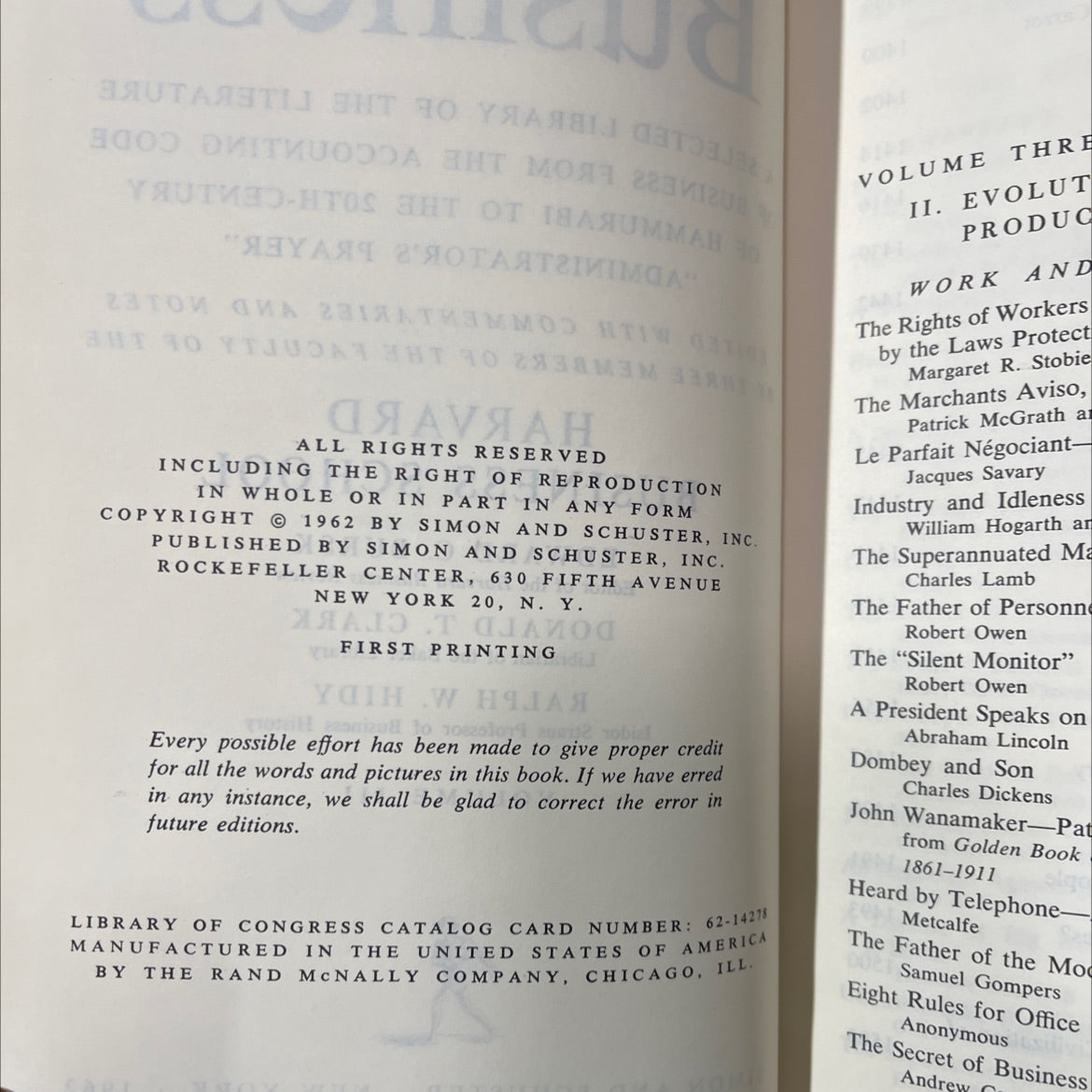 the world of business book, by Patrick McGrath, Edward C. Bursk, Donald T. Clark, Ralph W. Hidy, 1963 Hardcover image 3