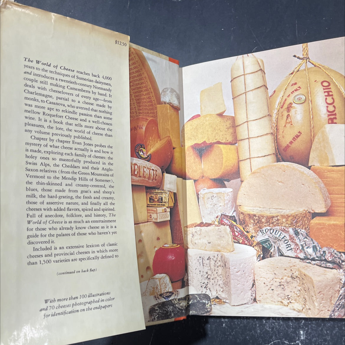 the world of cheese book, by Evan Jones, 1976 Hardcover image 4