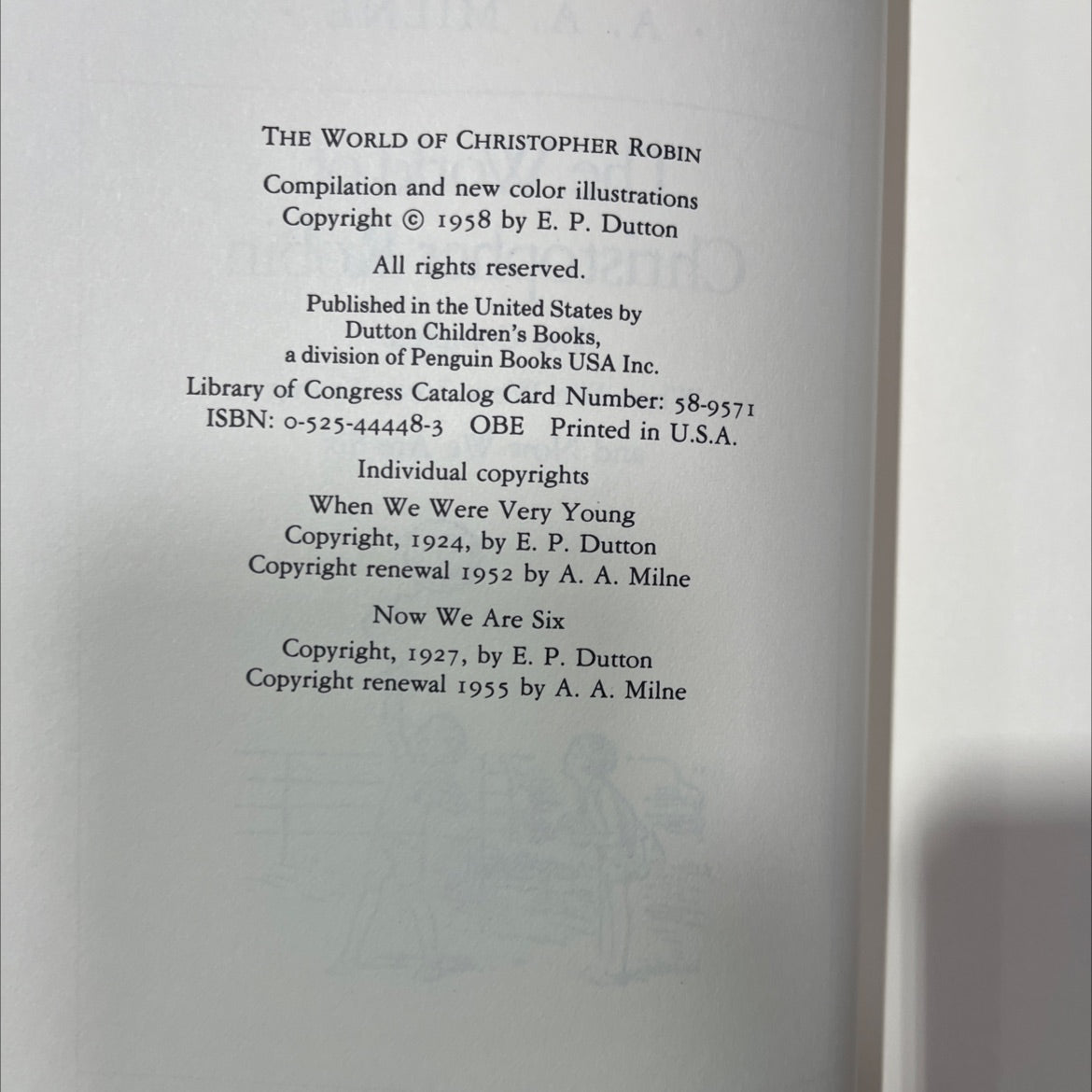 the world of christopher robin the complete when we were very young and now we are six book, by A. A. Milne, 1958 image 3