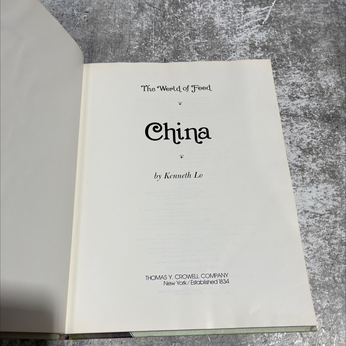the world of food china book, by kenneth lo, 1973 Hardcover image 2