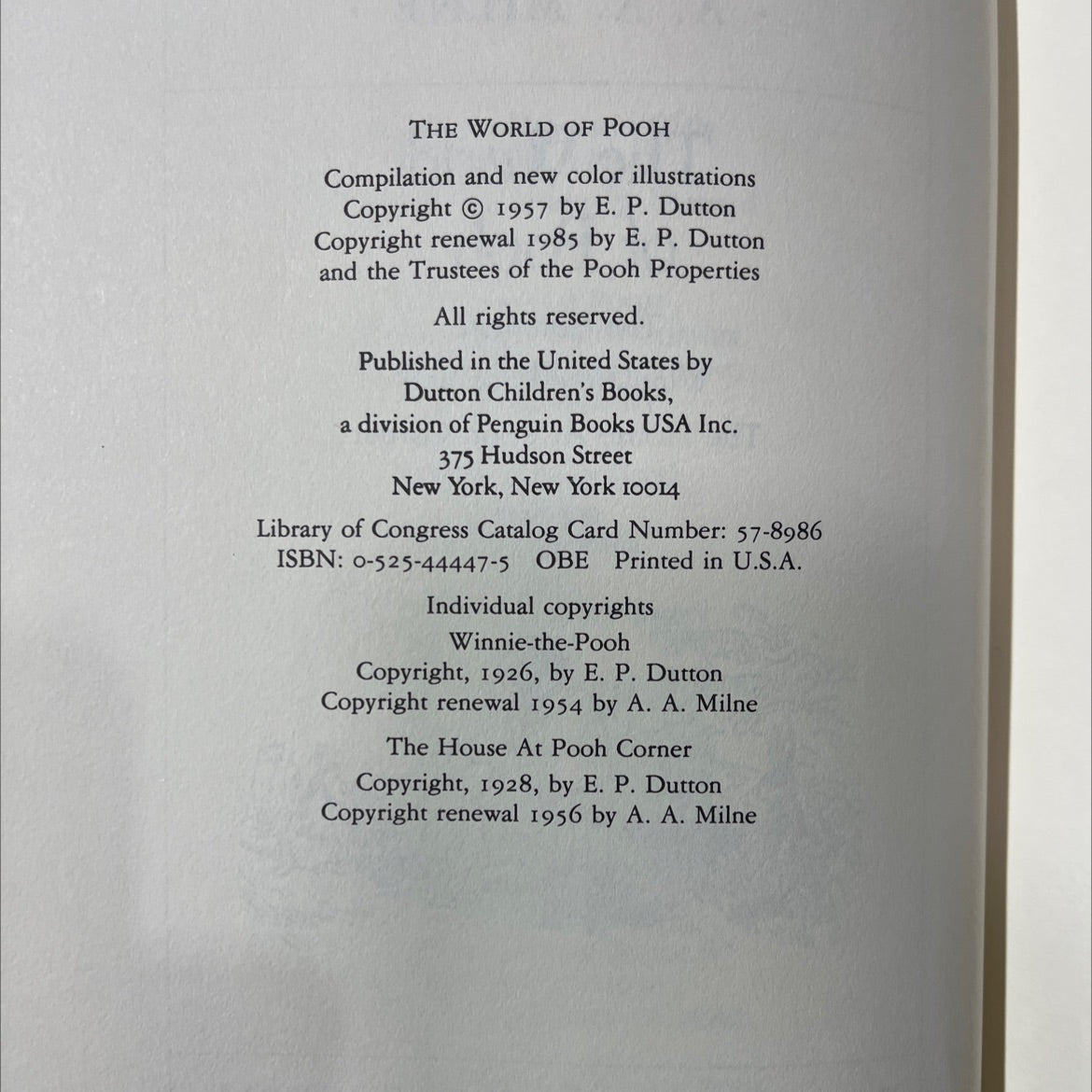 the world of pooh book, by A. A. Milne, 1985 Hardcover image 3