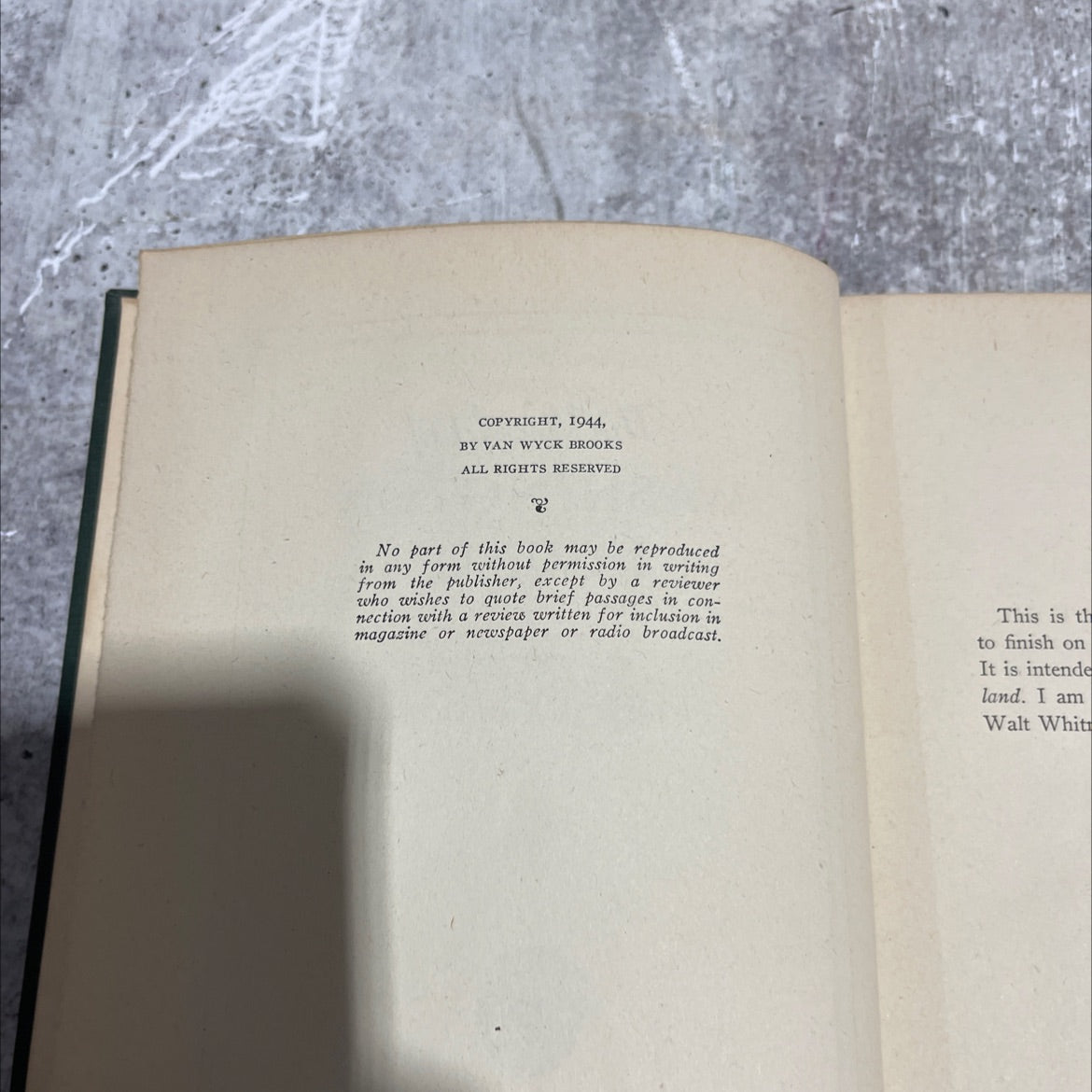 the world of washington irving book, by van wyck brooks, 1944 Hardcover image 3