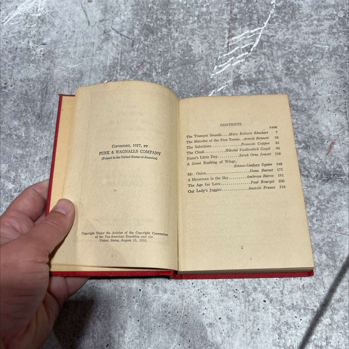 the world's one hundred best short stories in ten volumes volume six courage book, by grant overton, 1927 Hardcover image 3