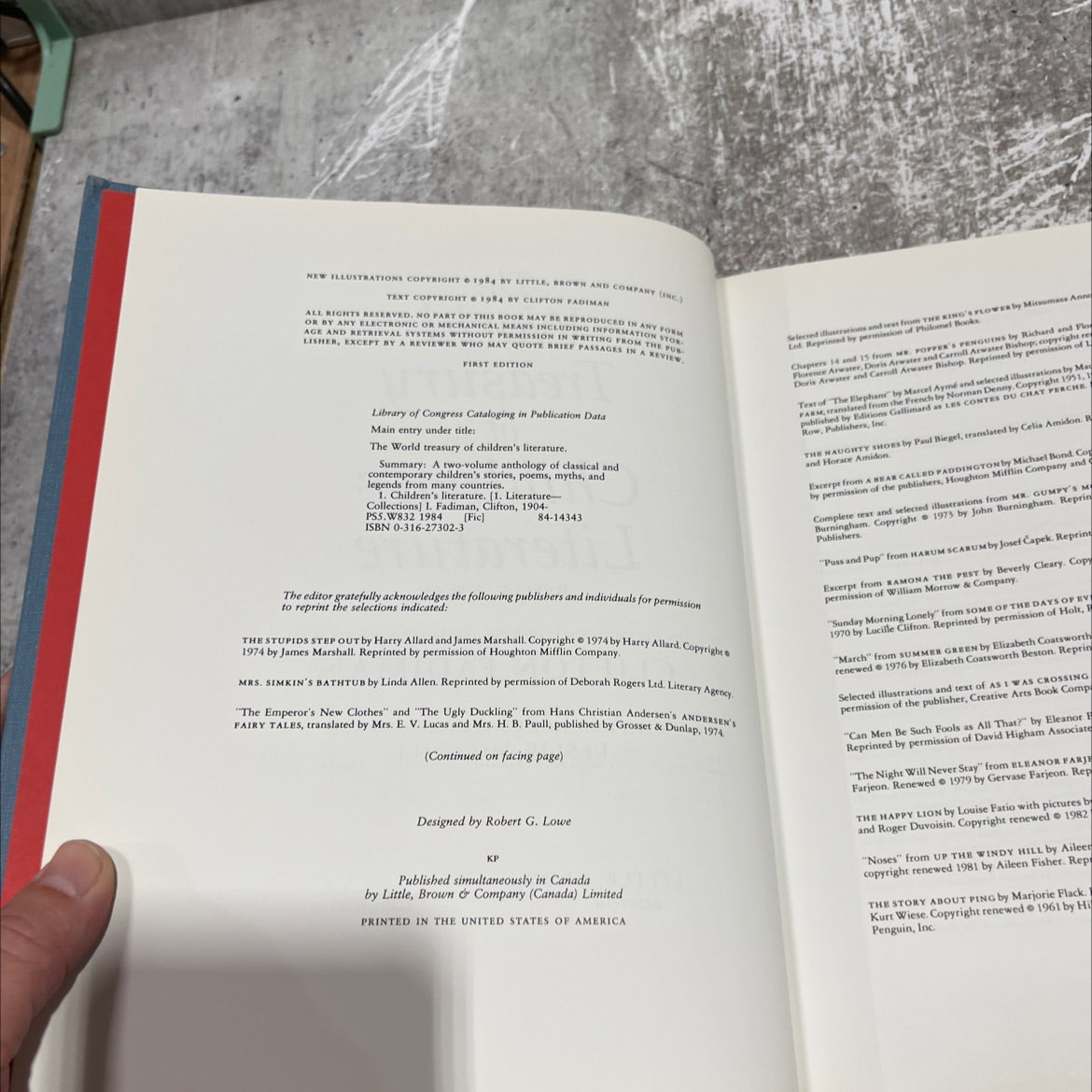 the world treasury of children's literature book two book, by clifton fadiman, 1984 Hardcover image 3