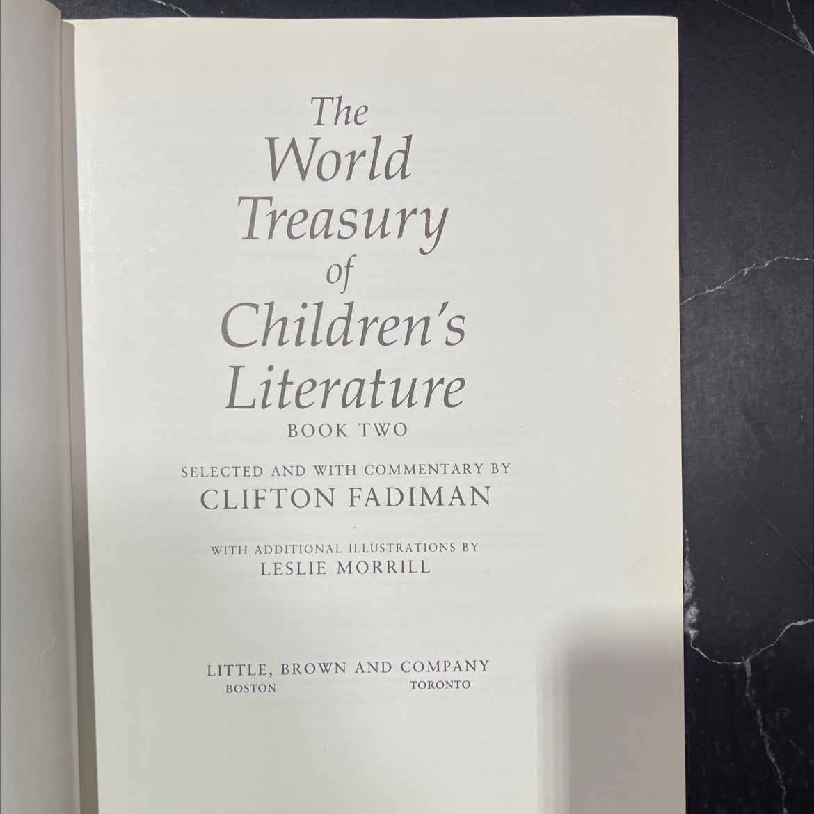 the world treasury of children's literature book, by clifton fadiman, 1984 Hardcover image 2