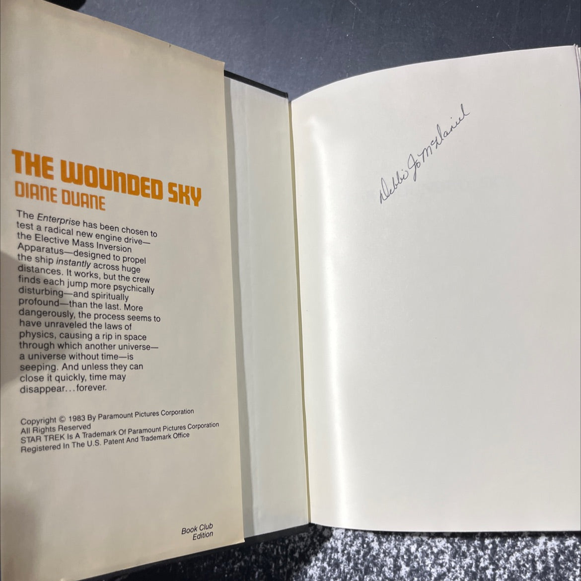 the wounded sky book, by diane duane, 1983 Hardcover image 4