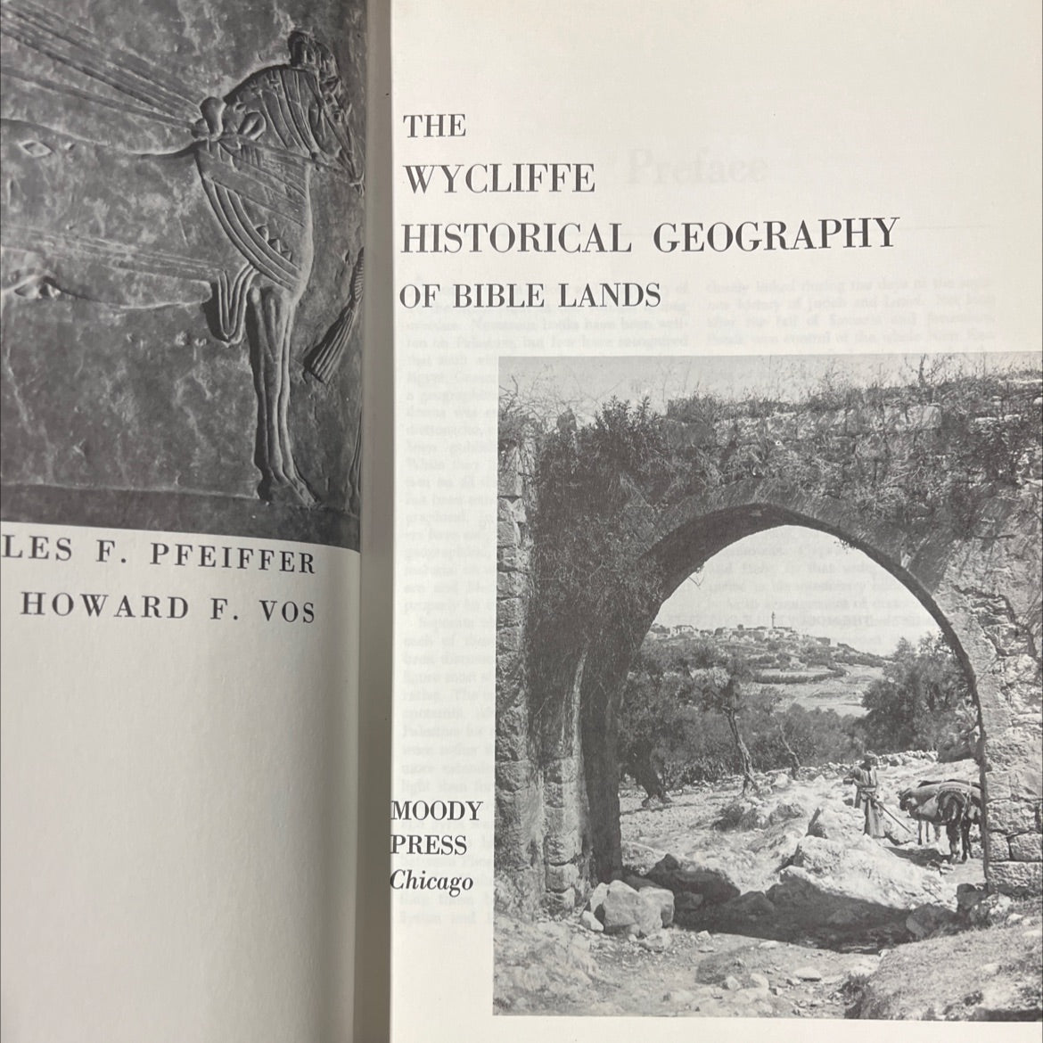 the wycliffe historical geography of bible lands book, by les f. pfeiffer, howard f. vos, 1979 Hardcover image 2